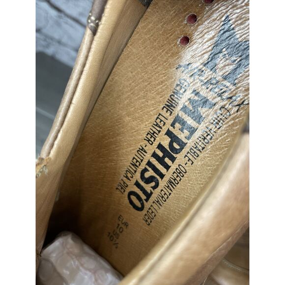 Mephisto Chestnut Brown Leather Steve Urban Sneaker Shoes Men’s Sz 10.5M US/44EU - Picture 8 of 16